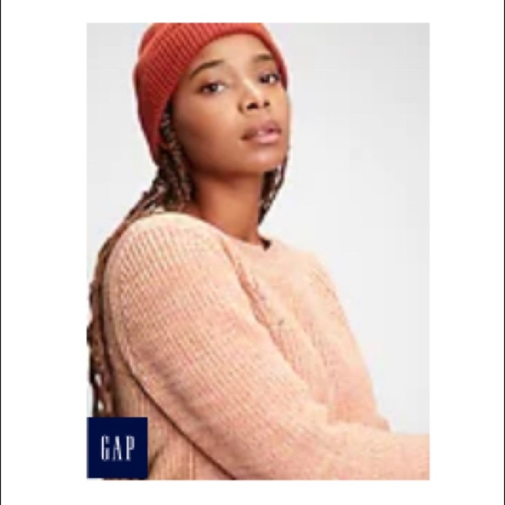 Gap Women’s xs pink coral sunset petite sweater NWT